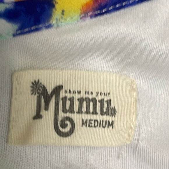 Show Me Your Mumu Women’s Bella Dress Petal Paint Size M Low Back Short Mini - Picture 9 of 10